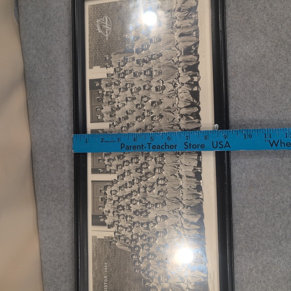 Vintage Anniston High School 1950 Class Graduation Photo Framed Lance Johnson - Picture 8 of 8